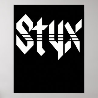 Poster Cadeau De Musique Du Groupe Styx Hommage Design