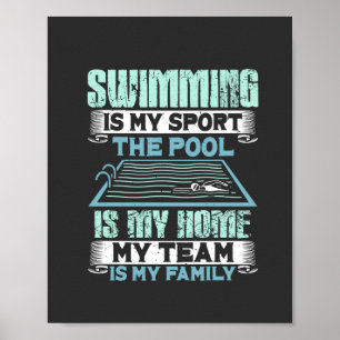 Poster Cadeau de natation