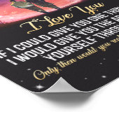 Poster Cadeau de Noël | À Mon Hubby Je T'Aime (Coin)