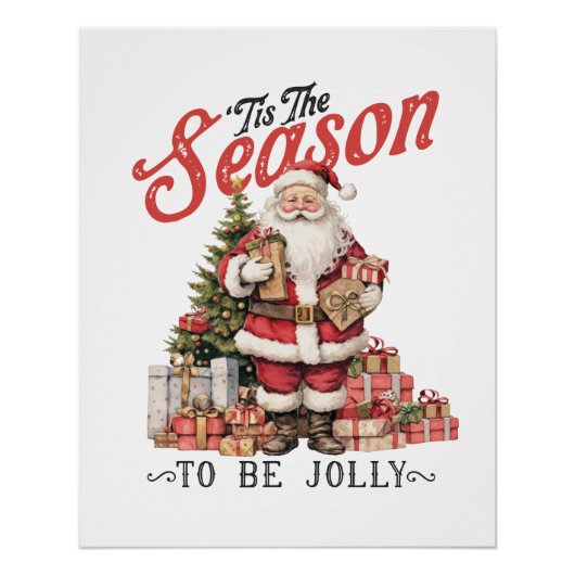 Poster Cadeau De Noël C'Est La Saison (Devant)