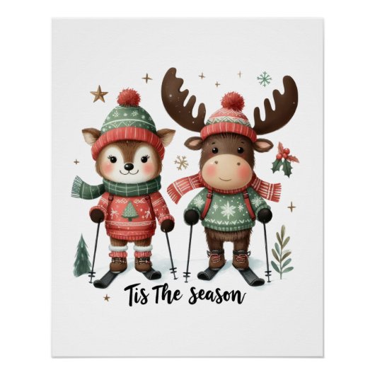 Poster Cadeau De Noël C'Est La Saison (Devant)