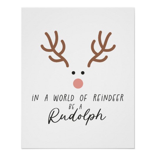 Poster Cadeau De Noël Dans Un Monde De Rennes (Devant)