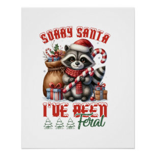 Poster Cadeau de Noël Désolé Santa