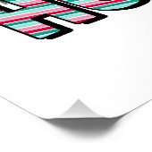 Poster Cadeau de Noël Ho Ho Ho (Coin)
