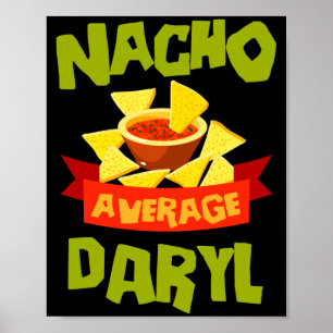 Poster Cadeau de nom d'anniversaire drôle de daryl moyen 