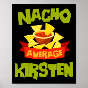 Poster Cadeau de nom d'anniversaire drôle de kirsten moye