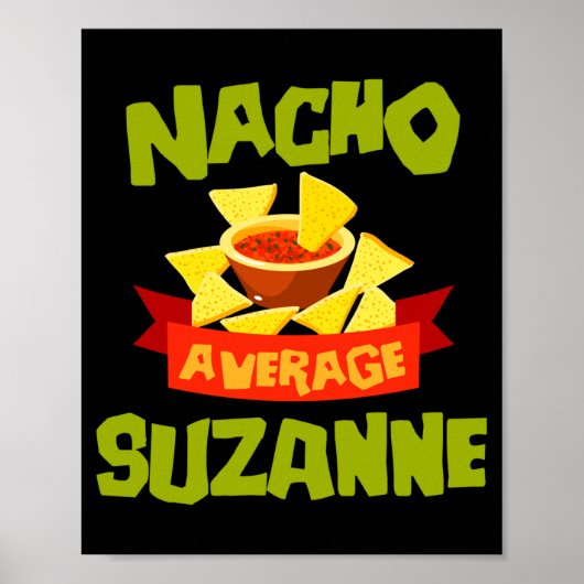 Poster Cadeau de nom d'anniversaire drôle de Suzanne moye (Devant)
