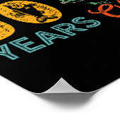 Poster Cadeau de pêche 50 ans 50e anniversaire Cool Cinqu (Coin)