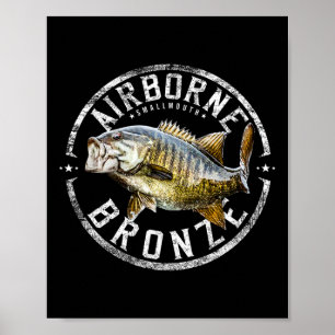 Poster Cadeau de pêche à la petite bouche Byss pour homme