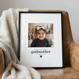 Poster Cadeau de photo de marraine