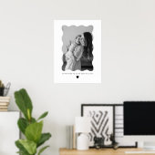 Poster Cadeau de photo ondulée de marraine (Bureau à domicile)