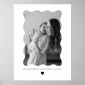 Poster Cadeau de photo ondulée de marraine (Devant)