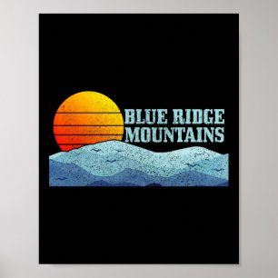 Poster Cadeau de randonnée et de camping vintage dans les
