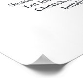 Poster Cadeau de Réception de Mariage : Recette pour une  (Coin)