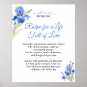 Poster Cadeau de Réception de Mariage : Recette pour une  (Devant)