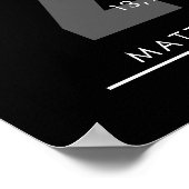 Poster Cadeau de retraite ou d'amortissement de 25 ans (Coin)