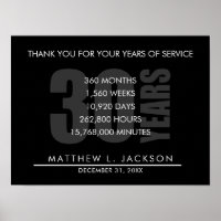 Cadeau de retraite ou d'amortissement de 30 ans