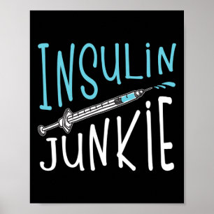 Poster Cadeau de sensibilisation au diabète amusant pour