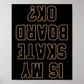 Poster Cadeau de skateboard de skateboard pour skateurs 2