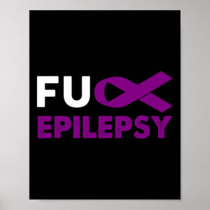 Poster Cadeau de soutien et de sensibilisation à l'épilep