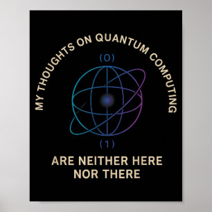 Poster Cadeau de tige Ht pour l'informatique quantique en