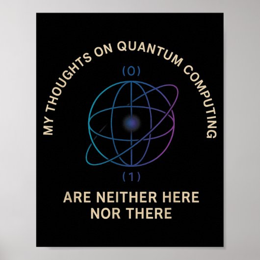 Poster Cadeau de tige Ht pour l'informatique quantique en (Devant)