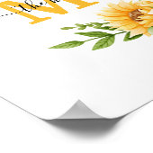 Poster Cadeau de tournesol pour la fête des mères de mama (Coin)