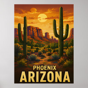 Poster Cadeau de voyage à Phoenix Arizona