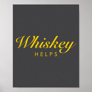 Poster Cadeau de Whisky Drôle Pour Les Amateurs de Whisky