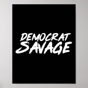 Poster Cadeau Démocrate Sauvage Impeach Trump Présidentie