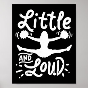 Poster Cadeau d'équipe de meneuse de claque petite et bru