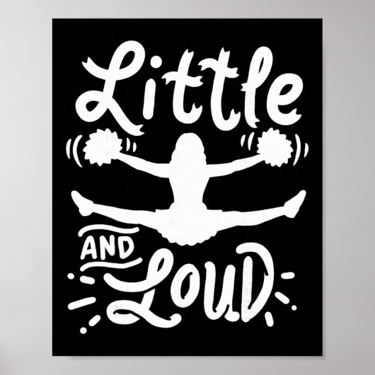 Poster Cadeau d'équipe de meneuse de claque petite et bru (Devant)