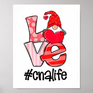 Poster Cadeau drôle de Gnomies de la Saint-Valentin pour 
