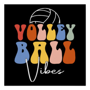 Poster Cadeau drôle de joueur rétro funky de vibes de vol