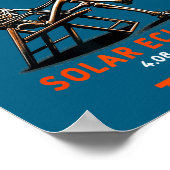 Poster Cadeau drôle de squelette de l'éclipse solaire du (Coin)