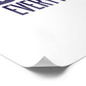 Poster Cadeau drôle pour future mariée Tout est sous cont (Coin)