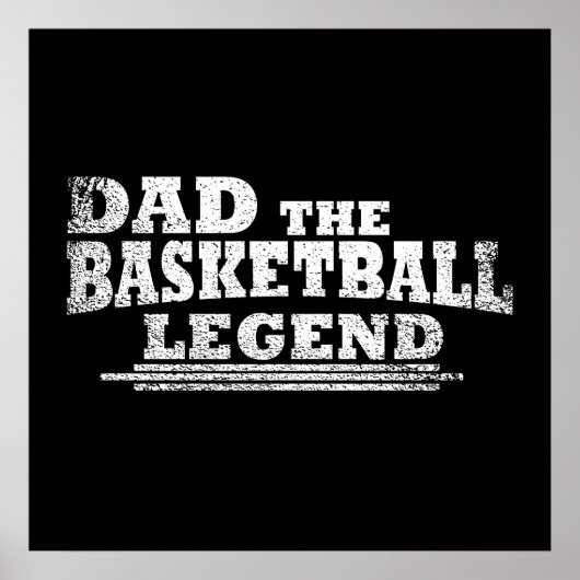 Poster Cadeau drôle pour papa de basket (Devant)