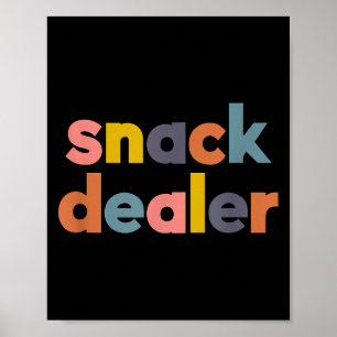 Poster Cadeau drôle Snack Er pour maman de garçons et de