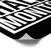 Poster Cadeau Du Moniteur Hall Retour À L'Étudiant De L'É (Coin)