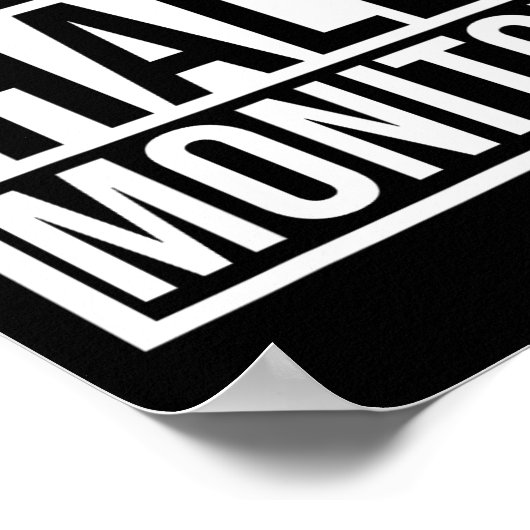 Poster Cadeau Du Moniteur Hall Retour À L'Étudiant De L'É (Coin)