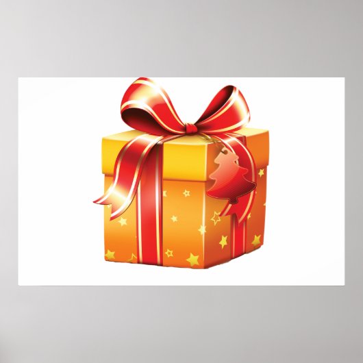 Poster Cadeau enrobé présent (Devant)