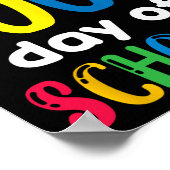 Poster Cadeau Enseignant Enfants Heureux 100e Jour De L'É (Coin)