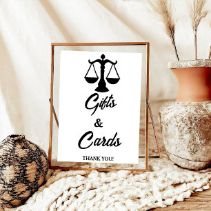 Poster Cadeau et carte minimaliste moderne pour avocat