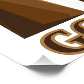 Poster Cadeau Expert Soudure de Tuyau Bras Doré (Coin)