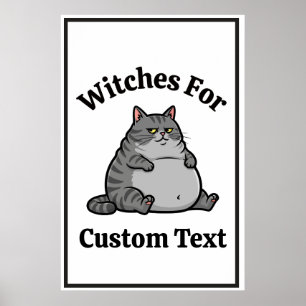 Poster Cadeau féministe pour amateur de chat drôle person