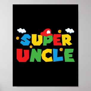 Poster Cadeau fête des pères Oncle Cadeau De Niece Nephew