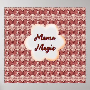 Poster Cadeau floral personnalisé et sur mesure pour la f