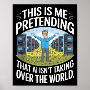 Poster Cadeau Geek de Prise de Contrôle de la Tech de l'H