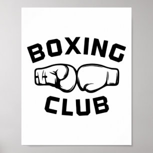 Poster Cadeau graphique de club de boxe
