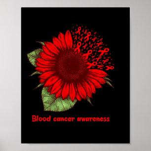 Poster Cadeau Guerrier de la Sensibilisation au Cancer du